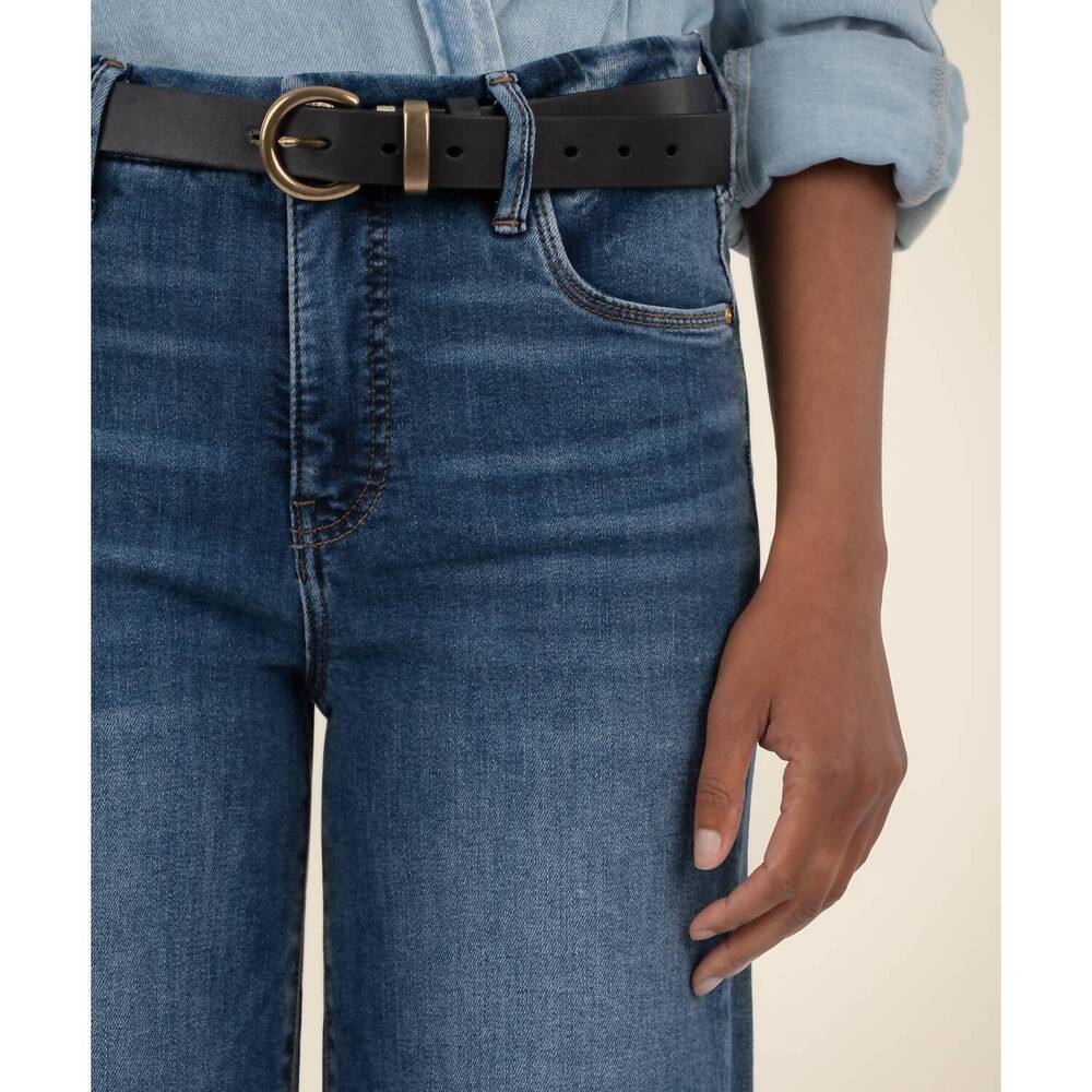 NEW KUT FROM THE KLOTH kelsey high rise ankle flare jeans in royal - Picture 6 of 6